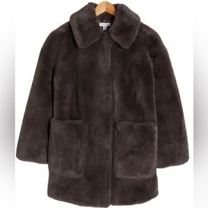 Topshop Faux Fur Coat
